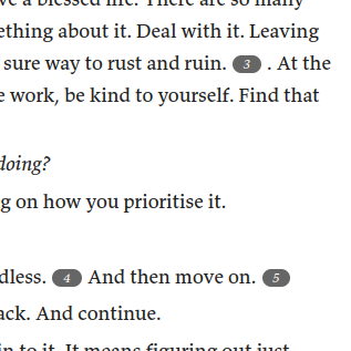 screenshot of a blogpost, with footnotes